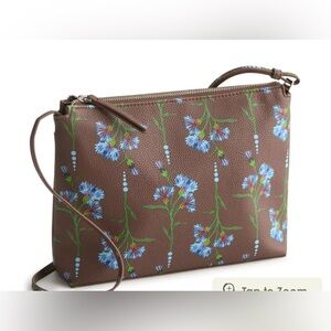 Vera Bradley hipster bag faux leather bachelor button dot